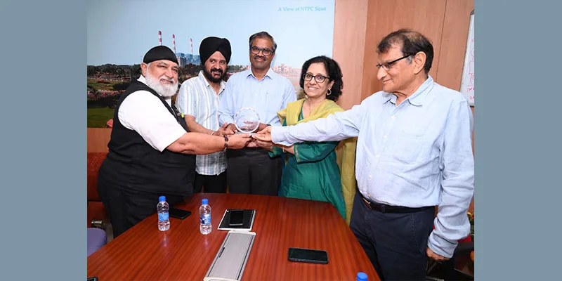 NTPC's Ms. Deepna Mehta was felicitated by the Veteran members of CC and PR Community