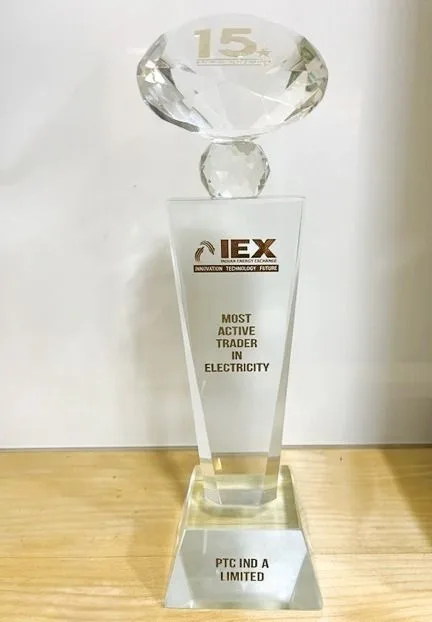 PTC got recognition with Excellence Award for “Most Active Trader in Electricity” by IEX for the year 2022-23.