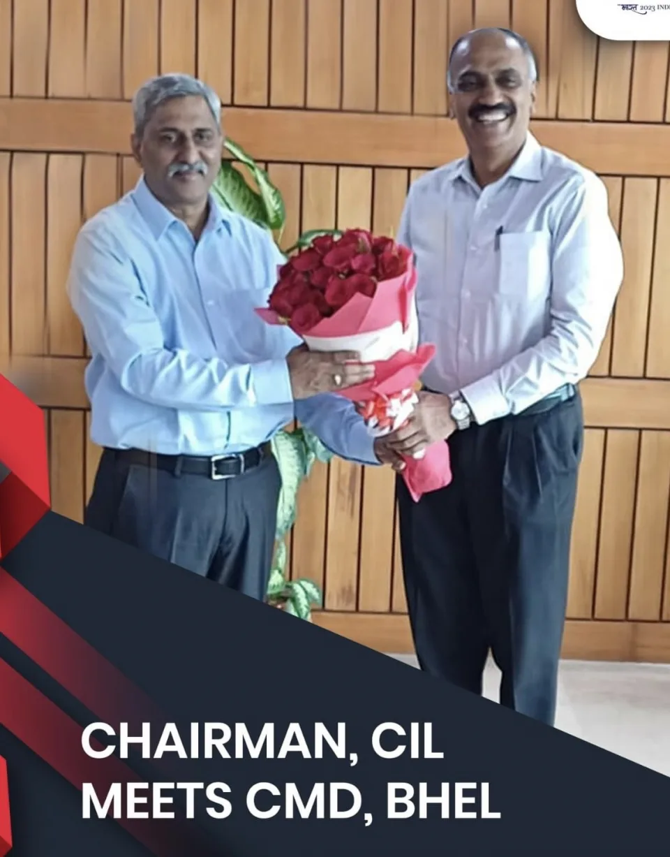 CHAIRMAN Coal India meets CMD BHEL