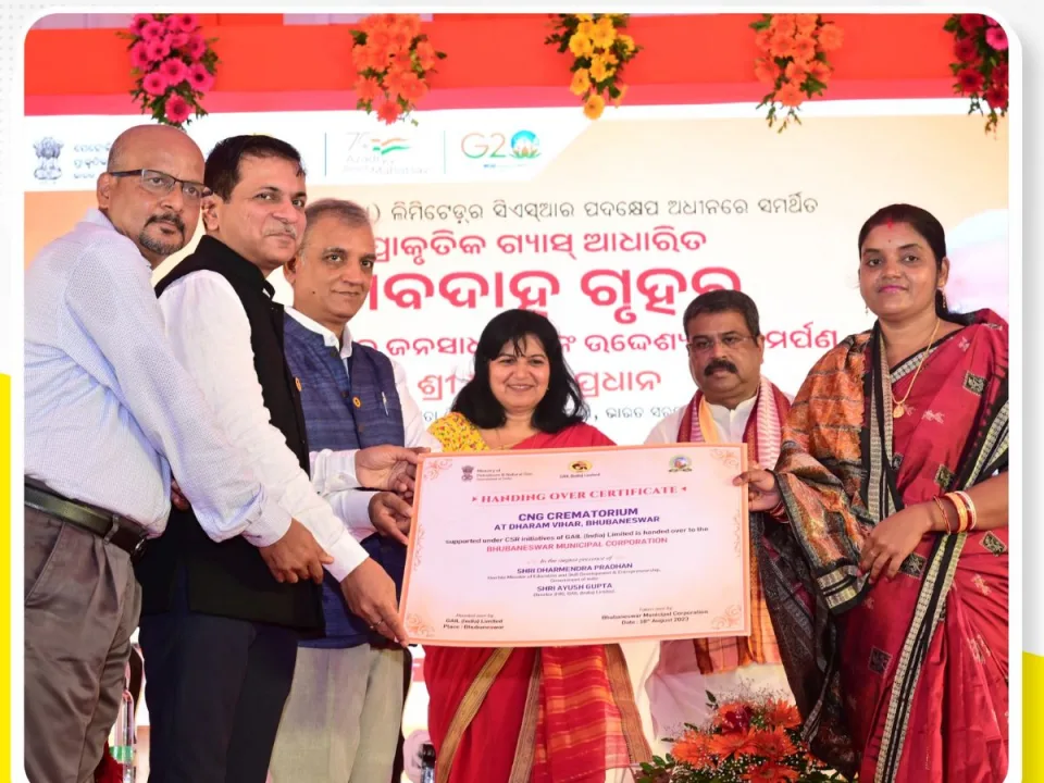 Dharmendra Pradhan dedicated Natural Gas-based crematorium