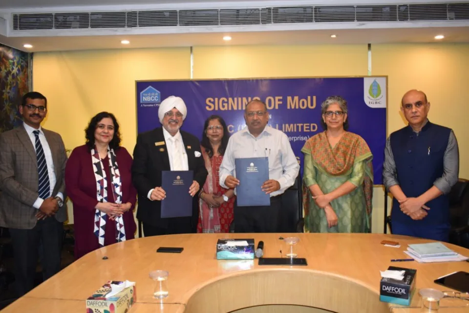 NBCC inked MoU with Indian Green Building Council