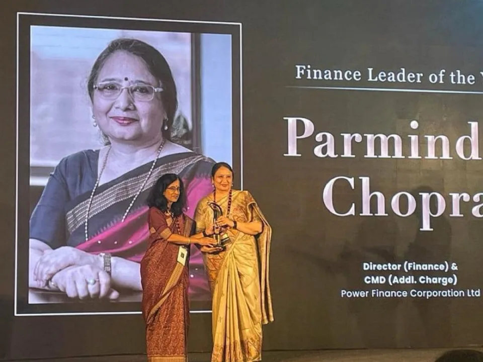 Parminder Chopra of PFC received prestigious “Finance Leader of the Year” Award