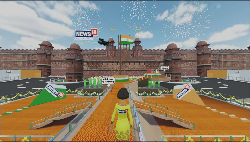 #News18MeraTiranga Campaign takes the Metaverse by Storm on Independence Day