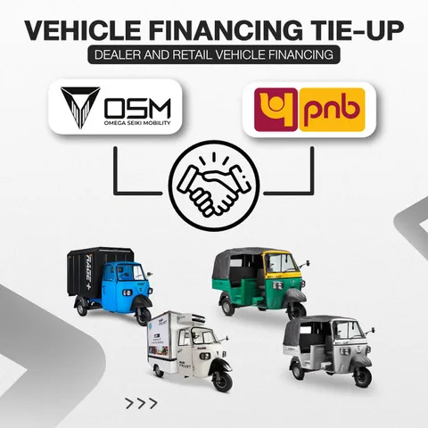 Omega Seiki Mobility partners with Punjab National Bank to expand financing options Tie-up for Dealers and Retail vehicle financing