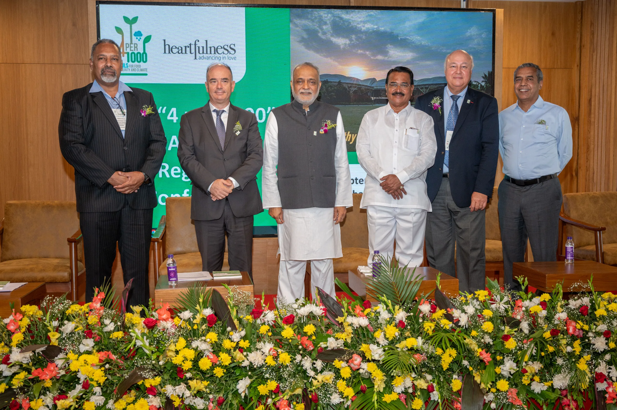 Agri ministries and NGOs from 18 countries come together for a three-day “4 per 1000 Asia-Pacific Regional Conference” hosted at Kanha Shanti Vanam