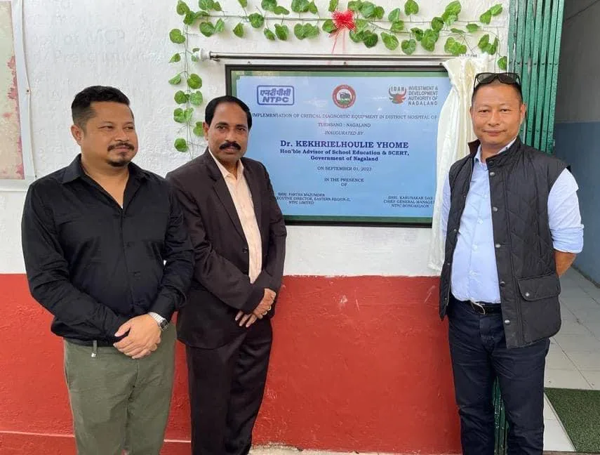 NTPC provides critical diagnostic equipment to the district Hospital in Nagaland