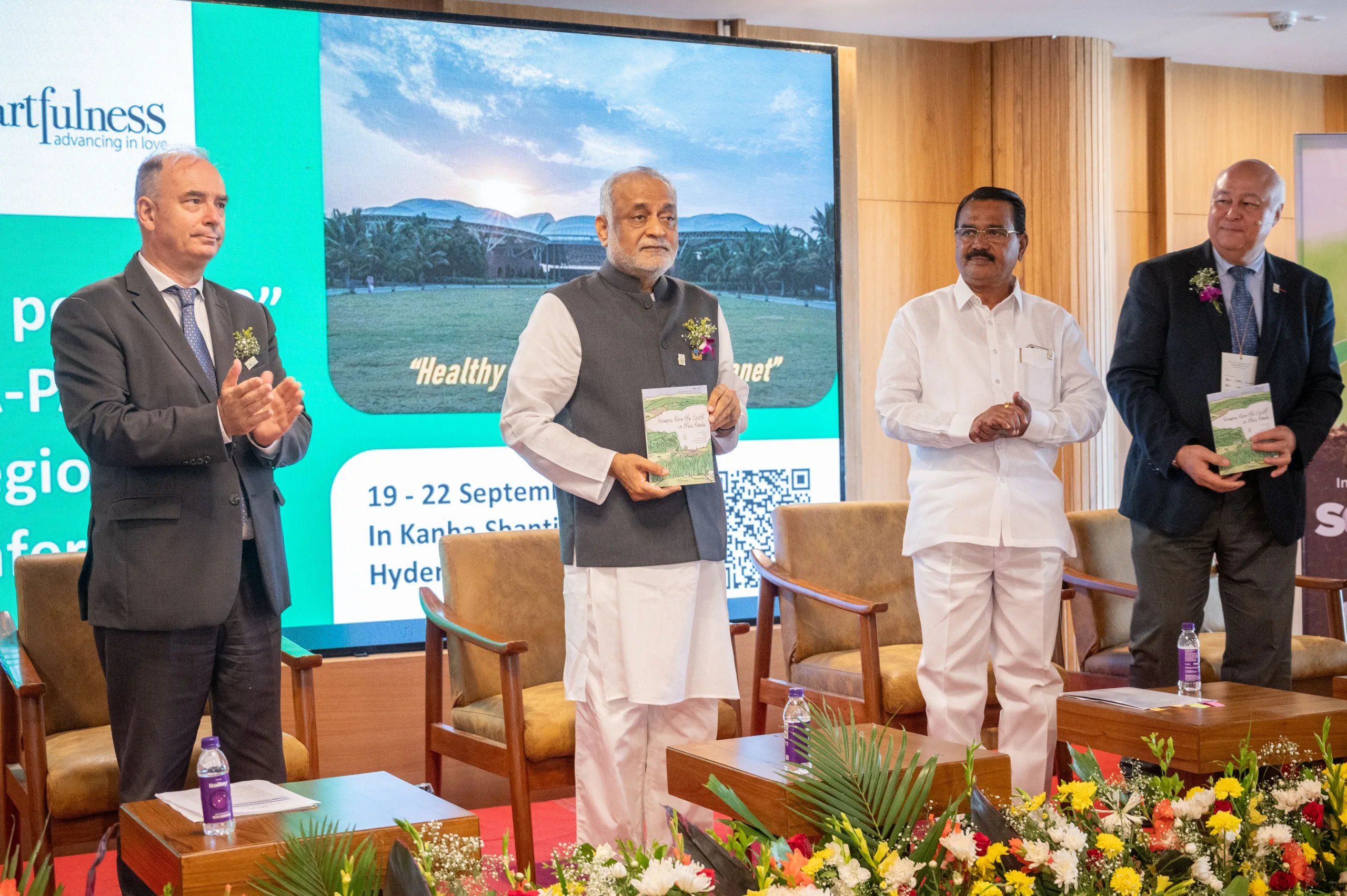 Agri ministries and NGOs from 18 countries come together for a three-day “4 per 1000 Asia-Pacific Regional Conference” hosted at Kanha Shanti Vanam