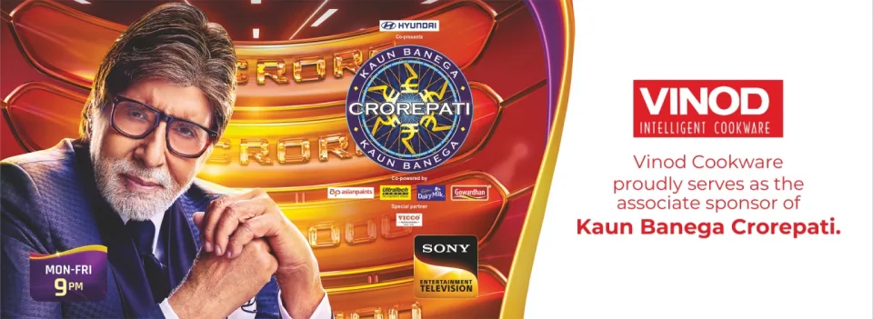 Vinod Cookware partners with Sony Entertainment Television’s intelligence and “Kaun Banega Crorepati Season 15”