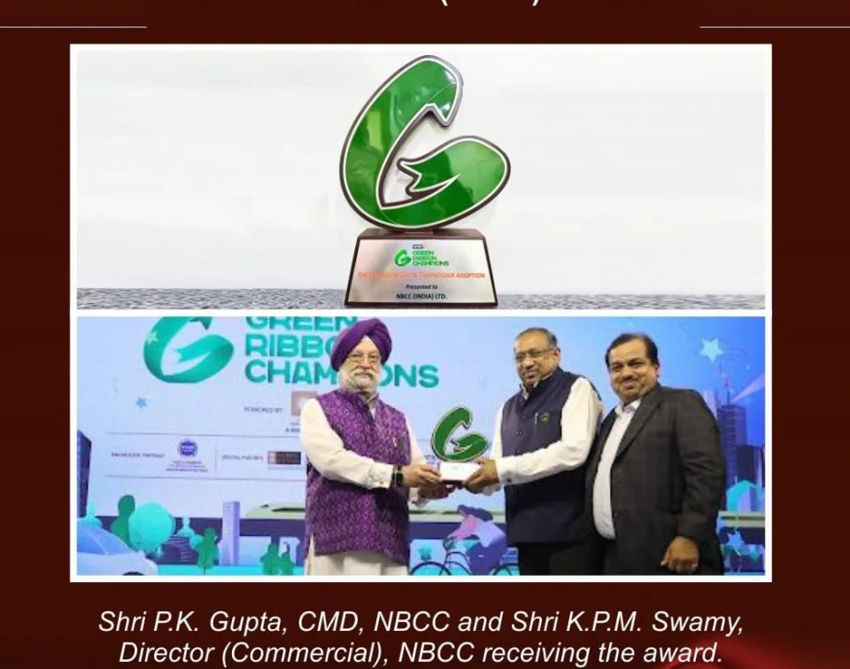 PNB Honoured With Green Ribbon Champions Award for CSR Green Initiative Of The Year For ‘PNB Palaash’
