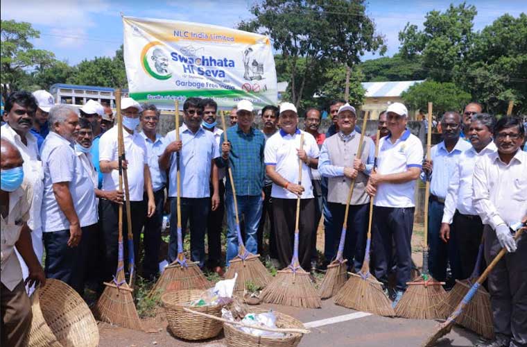 NLCIL JOINS THE NATION IN OFFERING “SWACHHANJALI