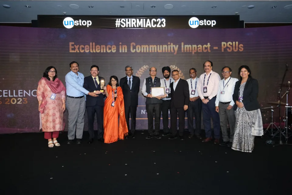 NTPC honoured with SHRM HR Excellence Awards 2023 in Community Impact Category