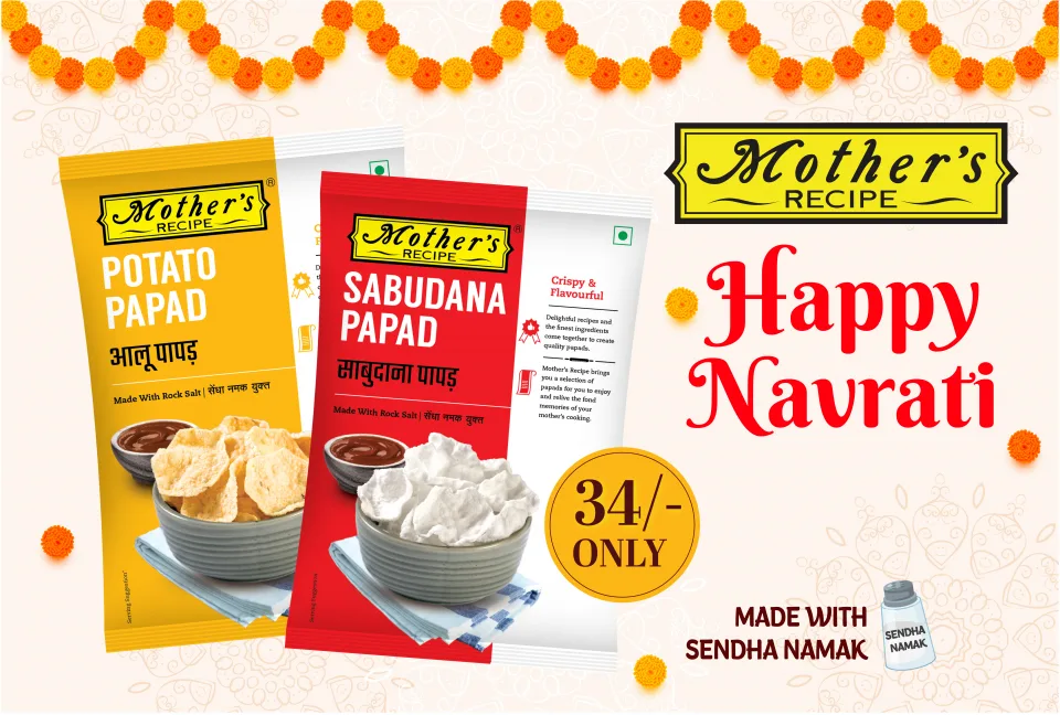 Celebrate Navratri with Mother's Recipe Special Potato & Sabudana Papad