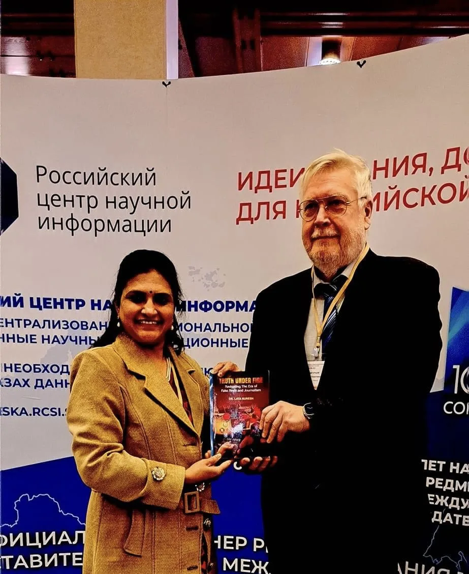 Book authored by Dr Lata Suresh reaching the Russian Libraries