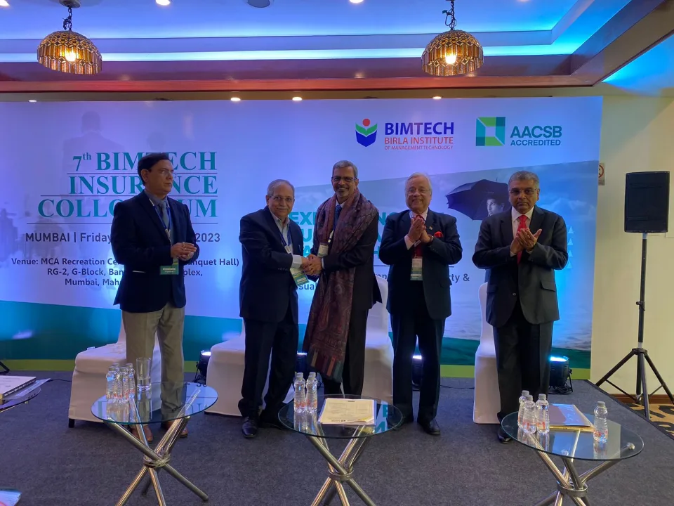 7 th BIMTECH Insurance Colloquium Sheds Light on Climate Change's Impact on Insurance and Sustainability