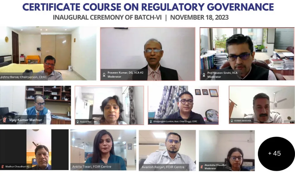 IICA commences Certificate Course on Regulatory Governance