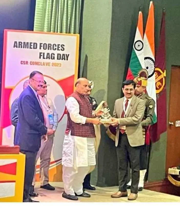 HPCL felicitates by Defence Minister Rajnath Singh