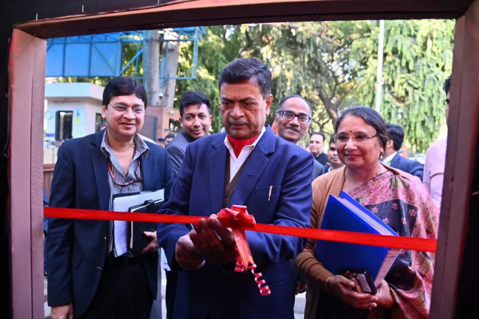 Selfie Booth set up by PFC at Shram Shakti Bhawan