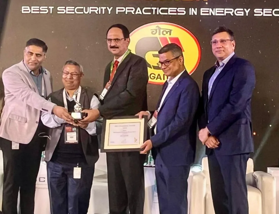 GAIL Receives DSCI Excellence Award 2023 for Best Security Practices in Energy Sector