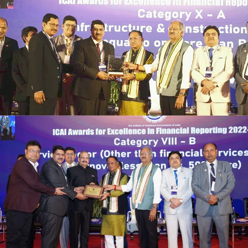 RITES wins ‘Silver’ ICAI Award for excellence in Financial Reporting; REMC gets ‘Plaque’