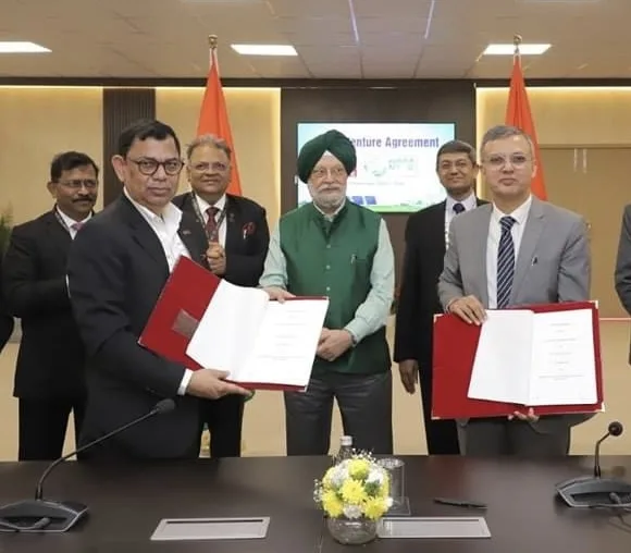 ONGC signed a Joint Venture Agreement with NTPC Limited Green Energy Limited on 7 February 2024 during IndiaEnergyWeek2024 to develop renewable energy projects focusing on offshore wind. Union Minister of Ministry of Petroleum and Natural Gas, Government of India and Ministry of Housing and Urban Affairs Hardeep Singh Puri also present on the occasion .