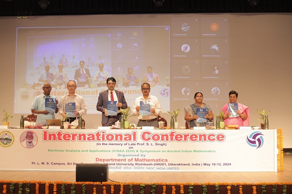 Director (Personnel) THDCIL inaugurated the International Conference on Mathematics
