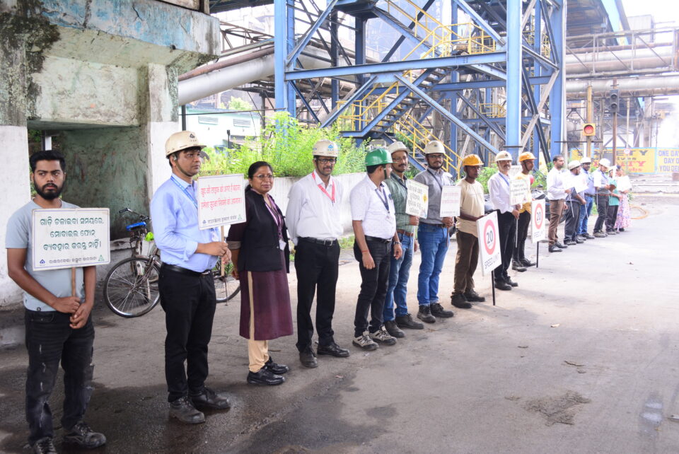 Massive Road Safety Campaign organised across SAIL, Rourkela Steel Plant to raise awareness
