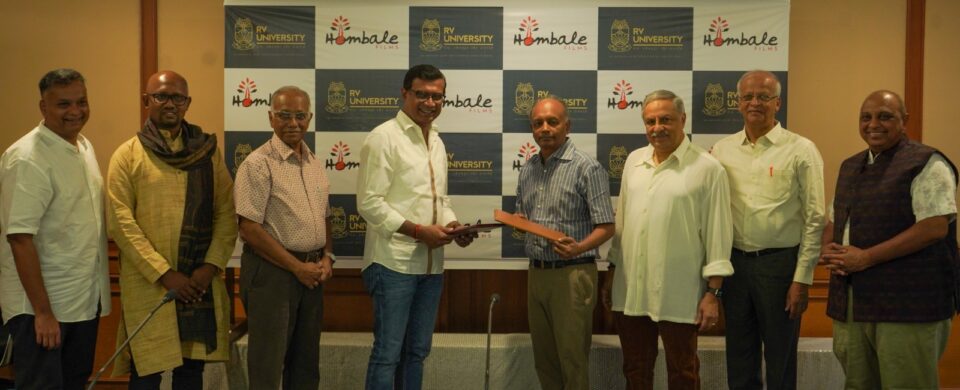 RV University Partners with Hombale Films to Launch School of Film Media and Creative Arts