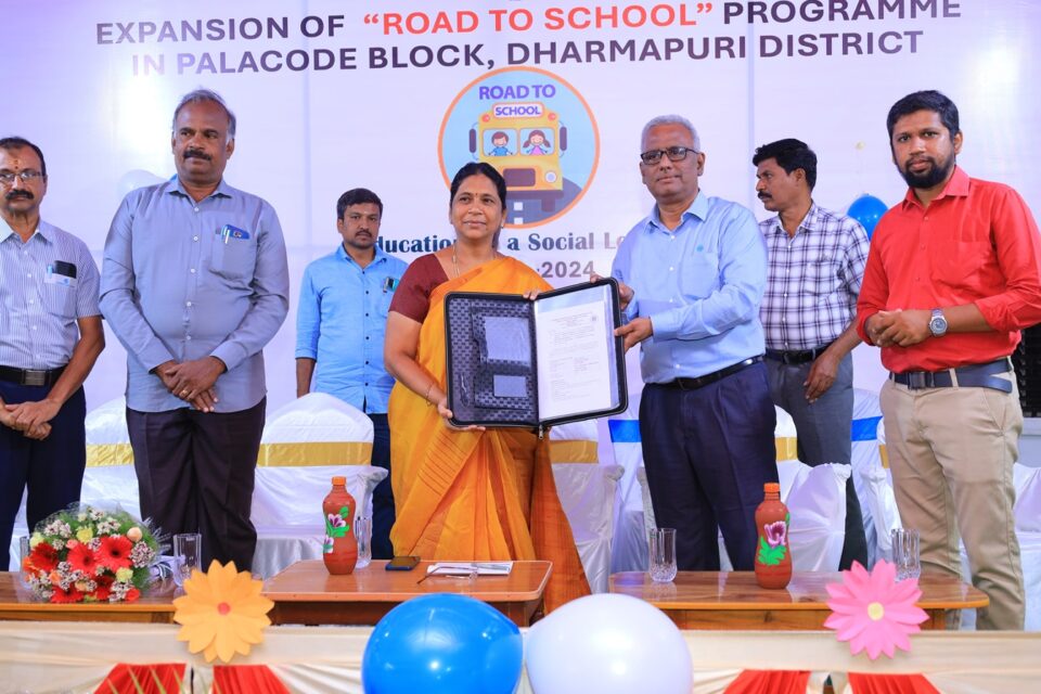 Ashok Leyland extends its ‘Road to School’ program in Erode, Salem and Dharmapuri Districts of Tamil Nadu