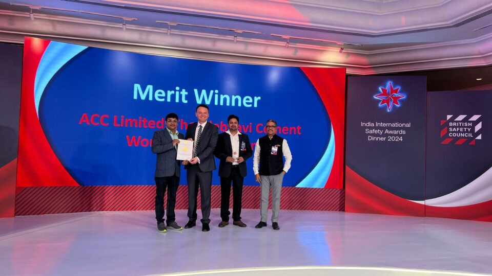 ACC’s Thondebhavi Plant wins the International Safety Award for outstanding focus towards workplace safety