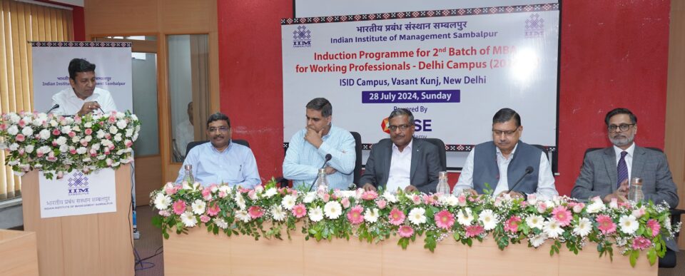 IIM Sambalpur Welcomes Second MBA Batch of Working Professionals at Its Delhi Campus