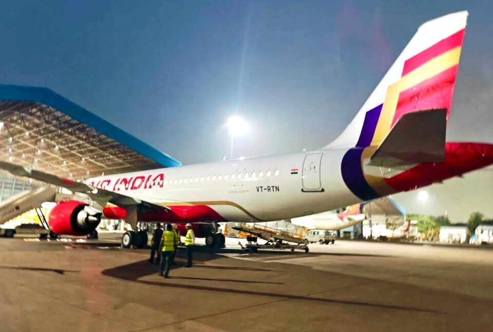 AIR INDIA'S FIRST NARROWBODY AIRCRAFT WITH NEW BRAND LIVERY LANDS IN DELHI