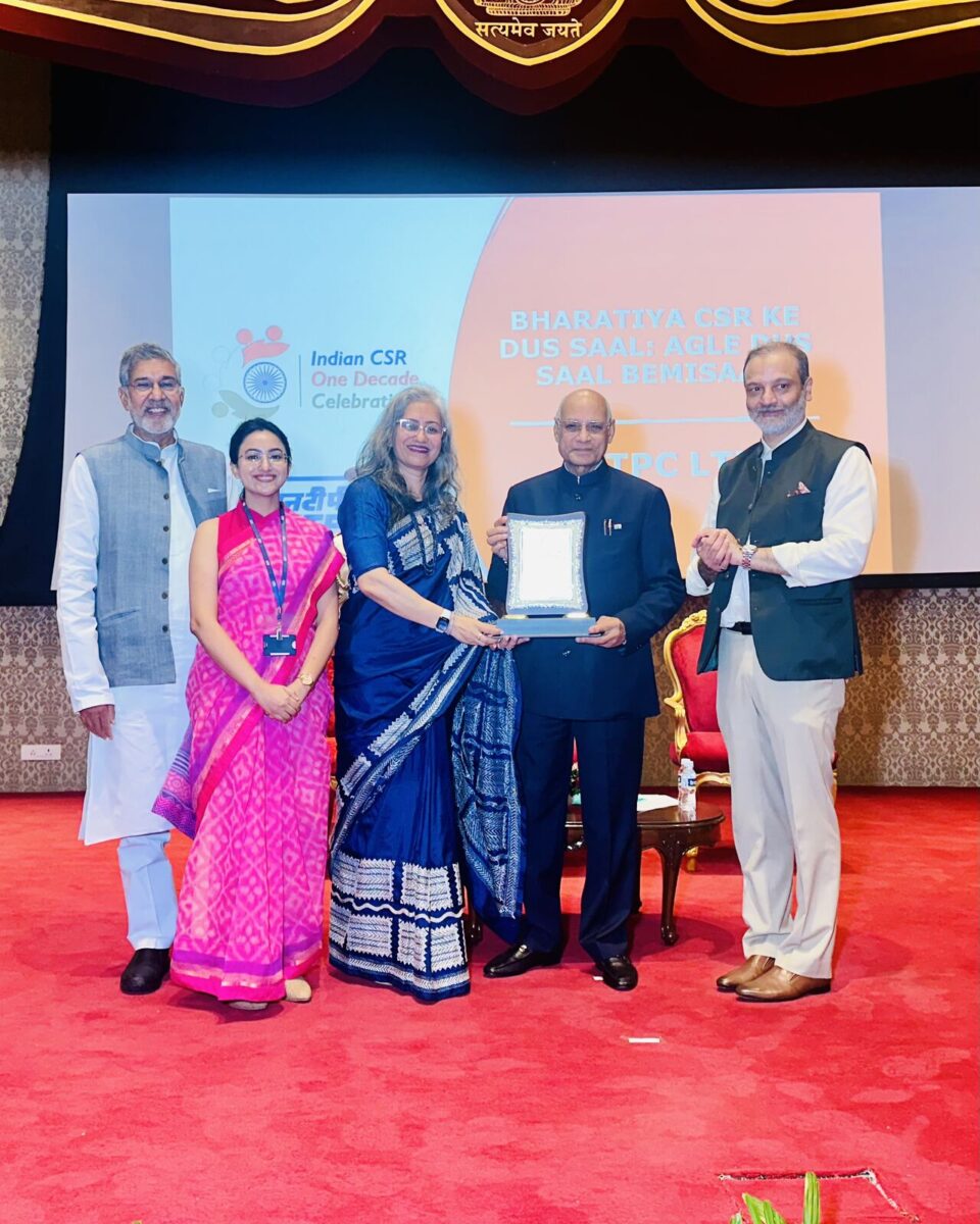 NTPC was recognised for excellence in CSR for contribution to community development through their CSR initiative