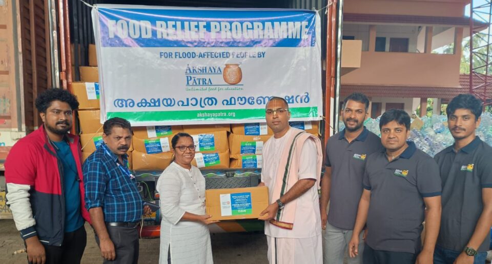 Karnataka-based Akshaya Patra Foundation Mobilizes Rapid Relief for Flood-Affected Communities in Wayanad