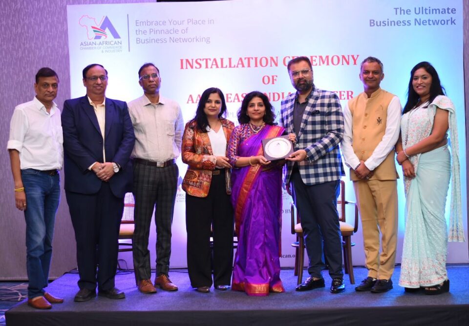 Asian African Chamber of Commerce & Industry (AACCI) Installs Dr. Mamta Binani as President of East India Chapter