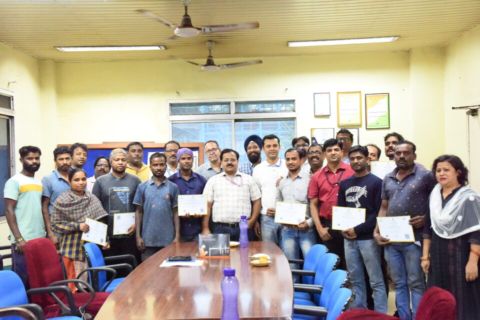 RPL Certificate Distribution and Sampark Programme held at Sintering Plant - II