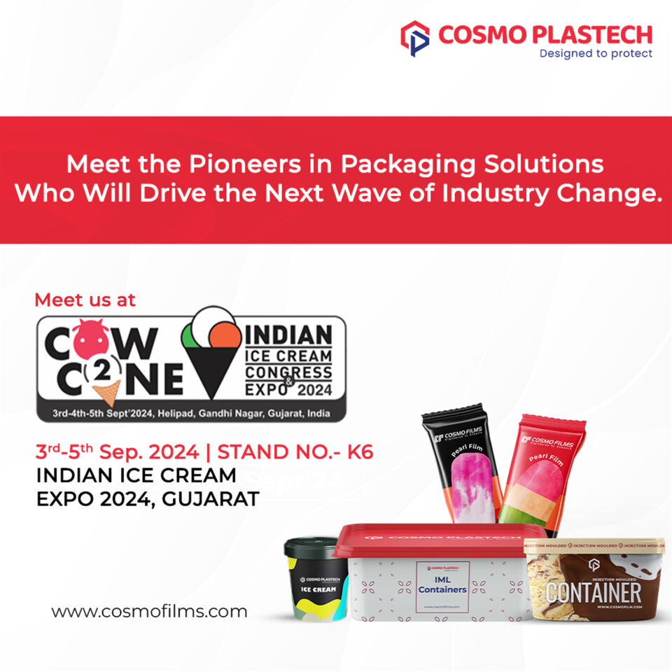 Cosmo Plastech announces participation in Indian Ice Cream Expo 2024