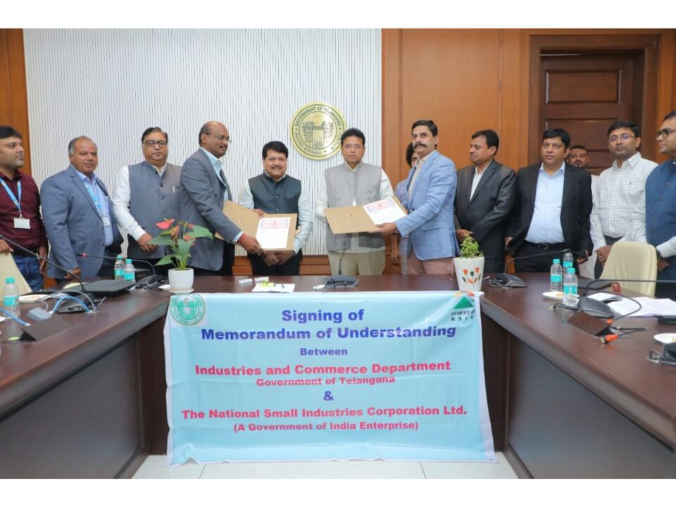 NSIC and Telangana Govt sign MoU
