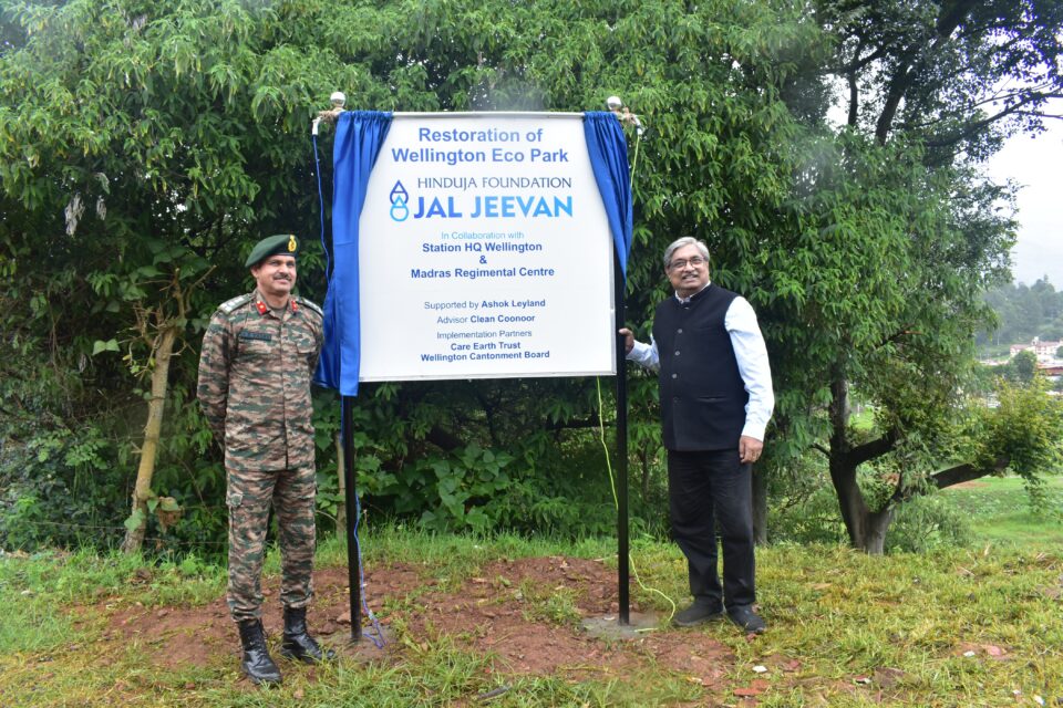 Hinduja Foundation In Collaboration with the Indian Army revives Wellington Eco Park’s Hannikallu Marsh under its flagship CSR Jal Jeevan Program