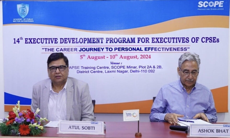 *SCOPE APSE organizes Executive Development Program for CPSEs*