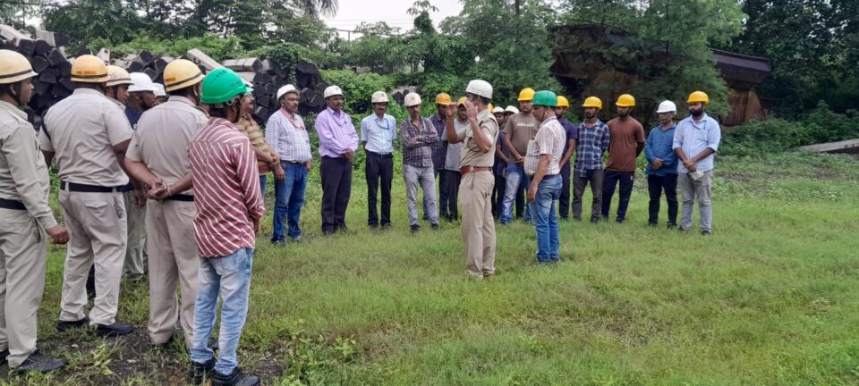 Mock Drill organized at Traffic and Raw Material Department of SAIL, Rourkela Steel Plant to strengthen disaster preparedness