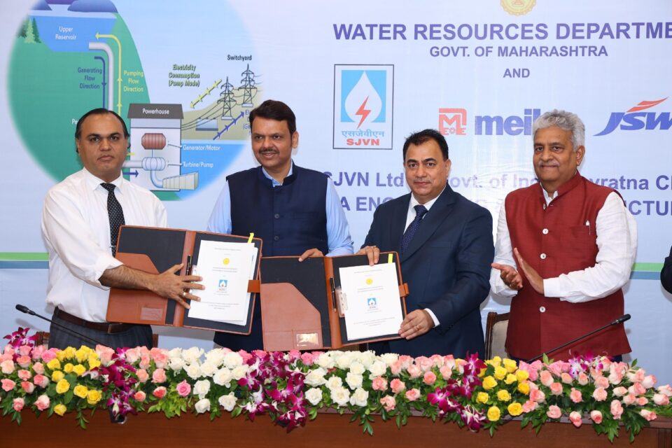 SJVN sign landmark MoUs to Develop 8100 MW PSPs and 505 MW FSP in Maharashtra