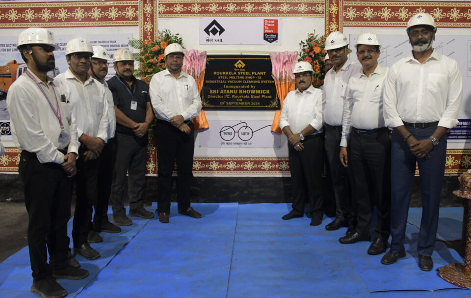 SAIL RSP introduces innovative Industrial Vacuum Dust Cleaning System at SMS-II During ‘Swachhata Hi Seva’ Campaign