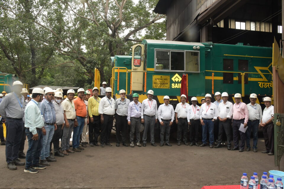Overhauled Loco commissioned at T&RM Department of SAIL RSP