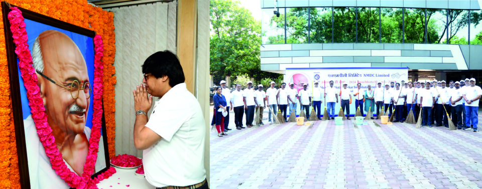 NMDC commemorates Gandhi Jayanti