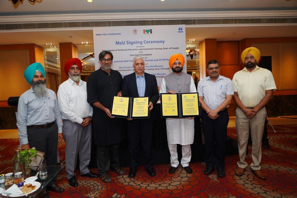 Punjab Government and Tata Steel Foundation Partner to Enhance Technical Education and Employability Skills