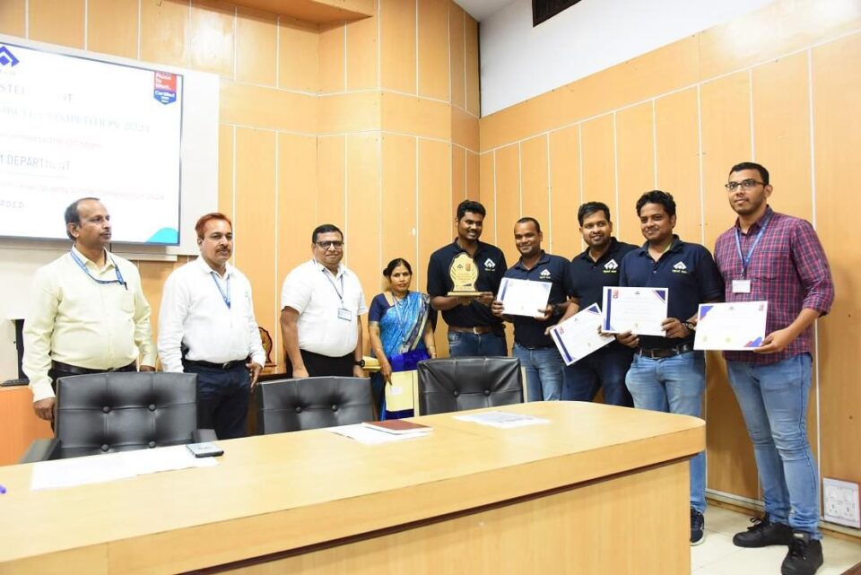 ‘Tejas’ Quality Circle team of New Plate Mill
