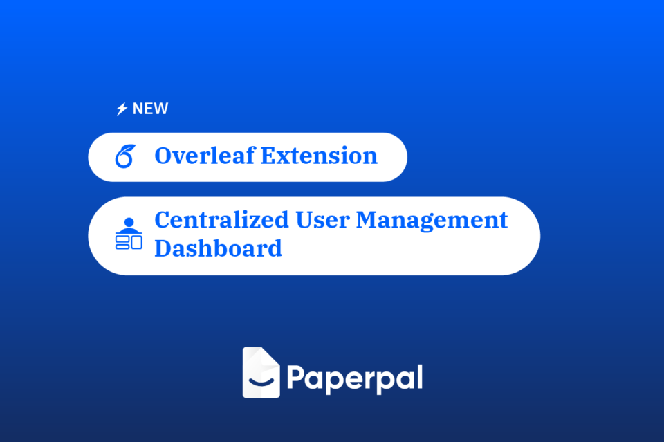 Paperpal introduces ‘Overleaf Extension’ and ‘Centralized User Management Dashboard’ to boost scholarly output