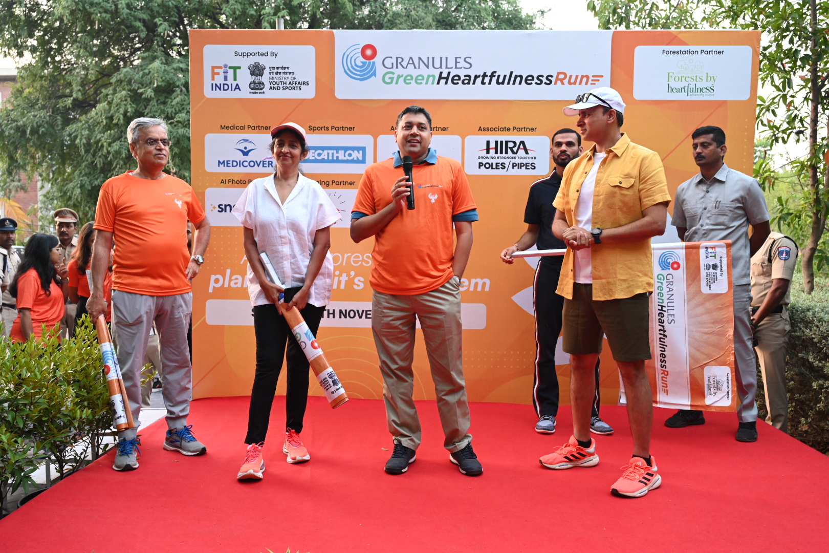 The third edition of Granules Green Heartfulness Run witnesses more than 40000 participants to raise a green cover of 10000 plants