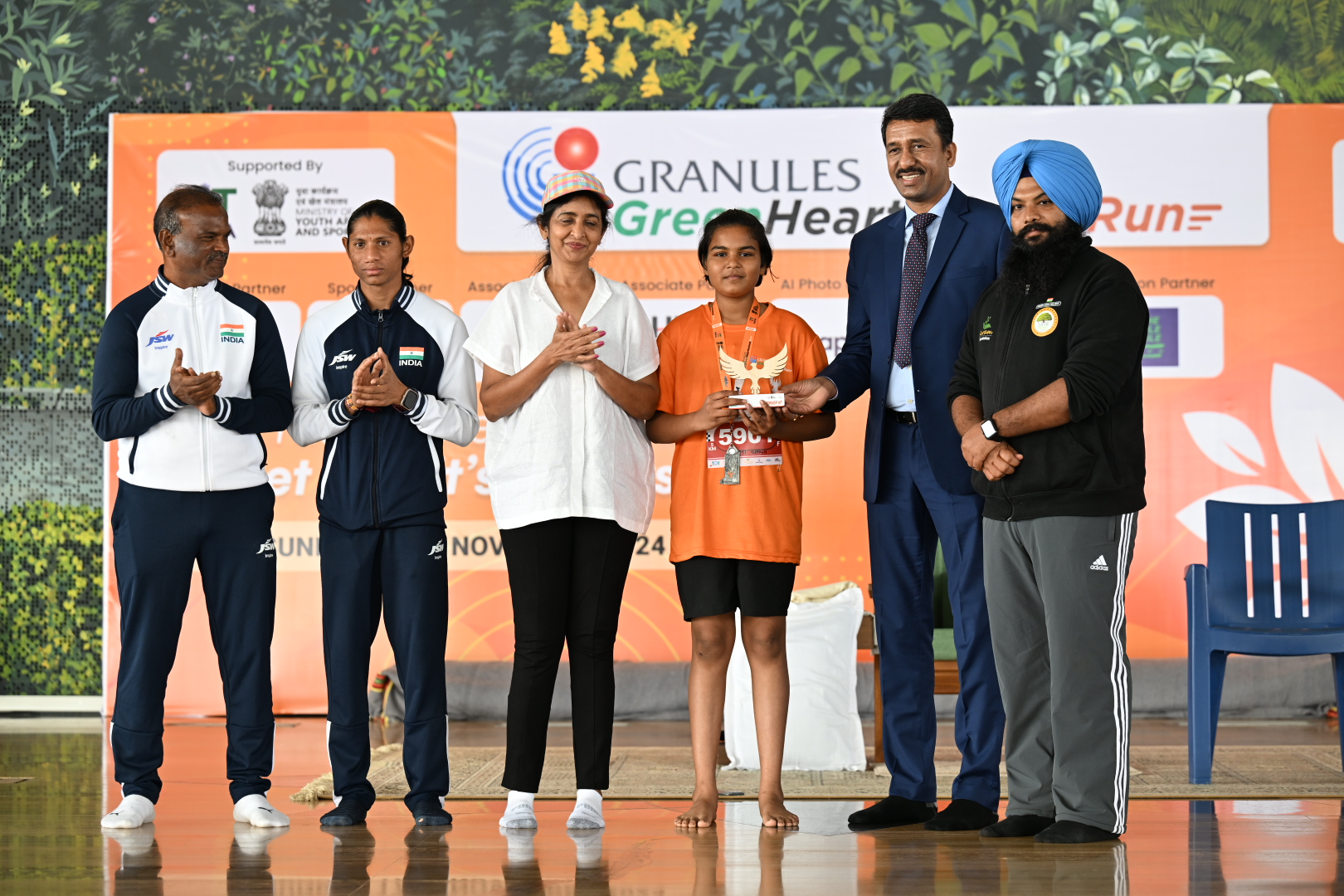 The third edition of Granules Green Heartfulness Run witnesses more than 40000 participants to raise a green cover of 10000 plants
