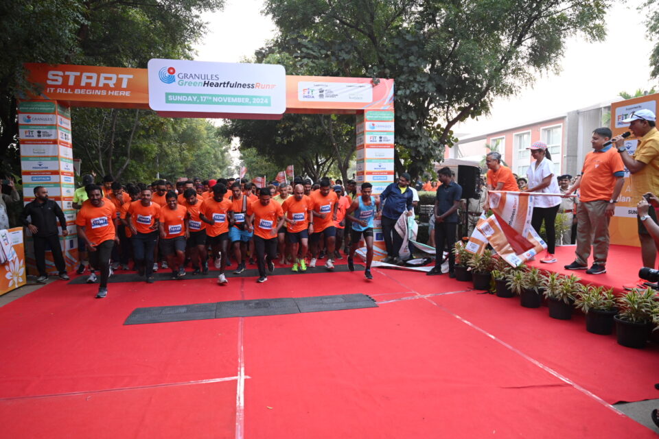 The third edition of Granules Green Heartfulness Run witnesses more than 40000 participants to raise a green cover of 10000 plants